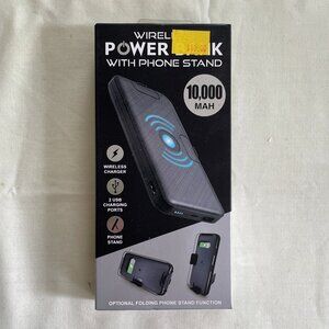 NEW Wireless Power Bank with Phone Stand 10,000 MAH